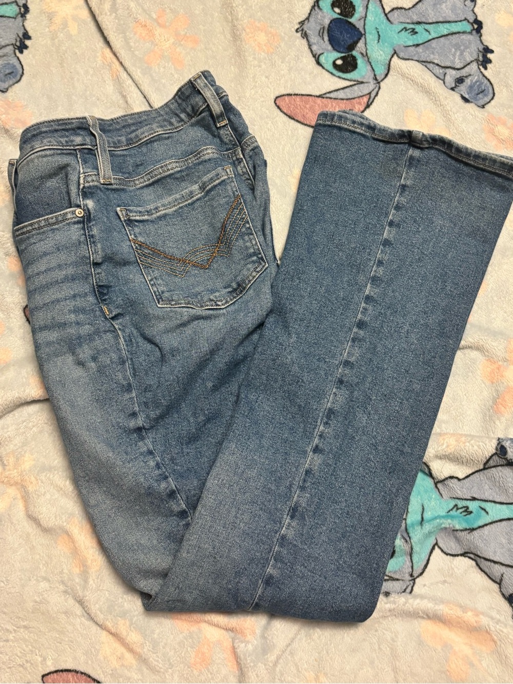 Idyllwind Light Blue Bootcut Jeans with Subtle Pocket Stitching